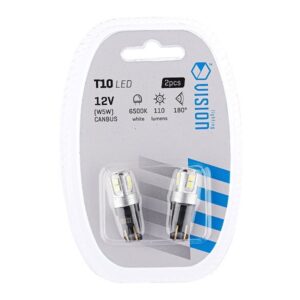 Bulb VISION W5W (T10) 12V 10x 3030 SMD LED, nonpolar, CANBUS, white, 2 pcs - Image 3