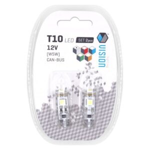 Bulb VISION W5W (T10) 12V 3x 5050 SMD LED, CANBUS, white, 2 pcs - Image 3