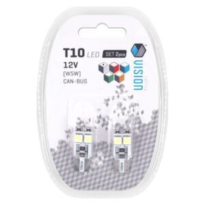 Bulb VISION W5W (T10) 12V 4x 5050 SMD LED, CANBUS, white, 2 pcs - Image 3