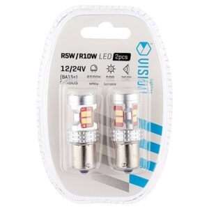 Bulb VISION R5W / R10W BA15s 12/24V 13x 3030 SMD LED, nonpolar, CANBUS, white, 2 pcs - Image 3
