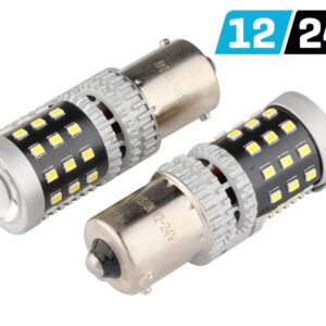 Bulb VISION R5W / R10W BA15s 12/24V 39x 2016 SMD LED, nonpolar, CANBUS, white, 2 pcs