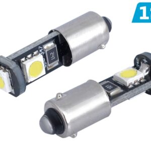 Bulb VISION T4W BA9s 12V 3x 5050 SMD LED, CANBUS, white, 2 pcs