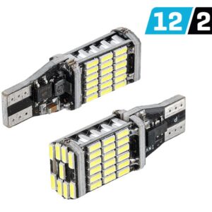 Bulb VISION W16W (T15) 12/24V 45x 4014 SMD LED, nonpolar, CANBUS, white, 2 pcs