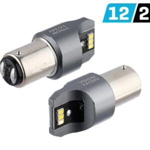Bulb VISION P21 / 5W BAY15d 12/24V 6x 3020 SMD LED, nonpolar, CANBUS, white, 2 pcs