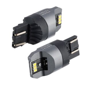 Bulb VISION W21 / 5W (T20q) 12/24V 6x 3020 SMD LED, nonpolar, CANBUS, white, 2 pcs - Image 2