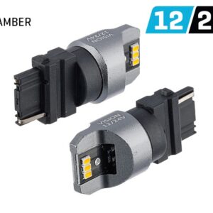 Bulb VISION PY27W (T25) 12/24V 6x 3020 SMD LED, nonpolar, CANBUS, orange, 2 pcs