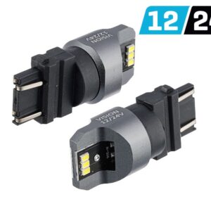 Bulb VISION P27 / 7W (T25) 12/24V 6x 3020 SMD LED, nonpolar, CANBUS, white, 2 pcs