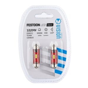 Bulb VISION Festoon SV8.5 41mm 12/24V 1x 1860 SMD LED, nonpolar, CANBUS, white, 2 pcs - Image 3