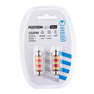 Bulb VISION Festoon SV8.5 41mm 12/24V 12x 4014 SMD LED, CANBUS, white, 2 pcs - Image 3