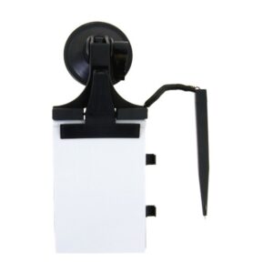Car notebook with suction cup