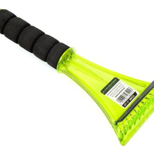 Polycarbonate scraper with squeegee, soft grip