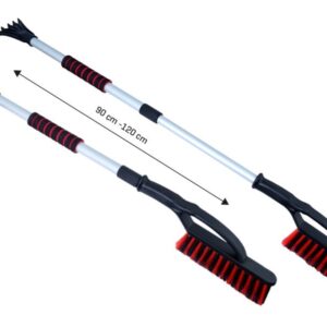 Telescopic šepetys-gremžtukas 90/120 cm, aluminum handle, soft handle - Image 3