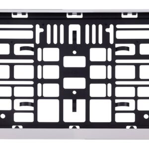 Automobilio numerio rėmelis, 305 x 214 mm, two-row, chromed - Image 2