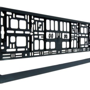Automobilio numerio rėmelis, black, flexible (PP / PS) without label and foil