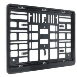 Automobilio numerio rėmelis, Two-row, black