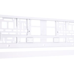 Automobilio numerio rėmelis, metallized, white