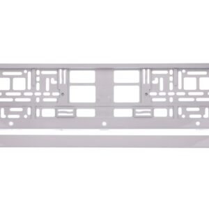 Automobilio numerio rėmelis, metallized, white - Image 2