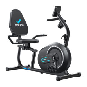 MERACH MR-S08B1-EU recumbent exercise bike juodos spalvos
