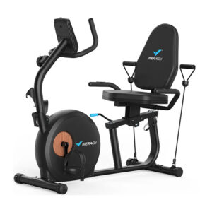 MERACH MR-S23B1-EU recumbent exercise bike juodos spalvos