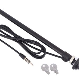 Telescopic antena, chrome, 80 cm cable