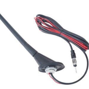 Radio antena with amplifier, rubberized mast 24 cm