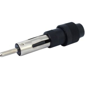 Car antenna DIN plug with screwed cover