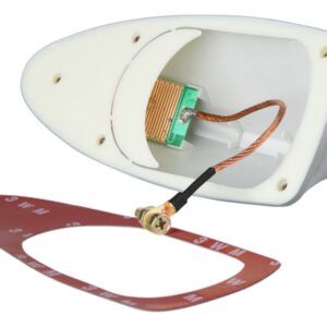 Radio antena "Shark's fin", stick-on, silver - Image 2