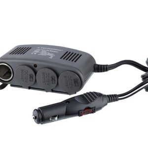 4-socket cigarette lighter splitter, Heavy Duty