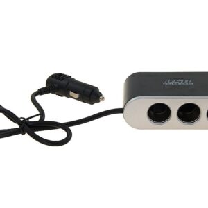 3-socket cigarette lighter splitter 12/24V switches, USB 1000 mA - Image 2