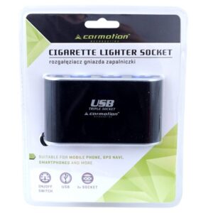 3-socket cigarette lighter splitter 12/24V switches, USB 1000 mA - Image 3