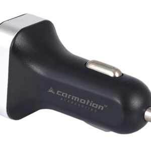 Automobilinis įkroviklis USB x2, 2.1A, for the cigarette lighter socket 12/24V with voltmeter - Image 2