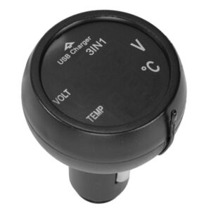 Automobilinis įkroviklis USB, 2.1A, for 12/24V cigarette lighter with voltmeter - Image 4