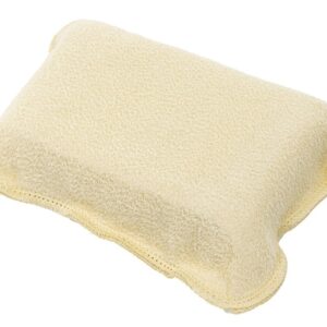 Natural chamois-covered kempinė, XXL 5x10x15 cm