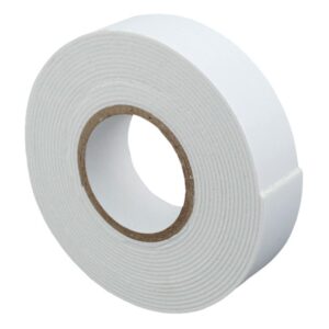 Dvipusė foam tape 1mm x 19 mm x 3m, white, 1 pc