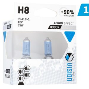 Bulbs VISION arctic white H8 12V 35W PGJ19-1 U E4 + 90%, 2 pcs