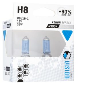 Bulbs VISION arctic white H8 12V 35W PGJ19-1 U E4 + 90%, 2 pcs - Image 2