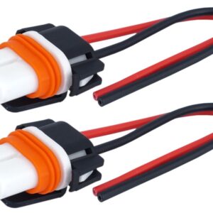 Bulb socket HB4 (9006), straight, ceramic, 15cm cable, 2 pcs