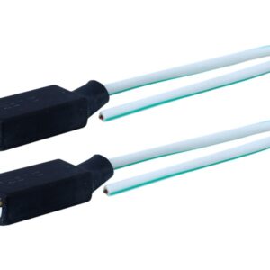 Bulb socket H1/H3, straight, ceramic, 15cm cable 2 pcs