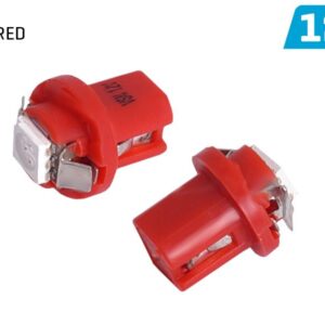 Bulb VISION T5 BAX B8.5d 12V 1x 5050 SMD LED, red, 2 pcs