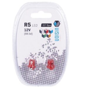 Bulb VISION T5 BAX B8.5d 12V 1x 5050 SMD LED, red, 2 pcs - Image 3