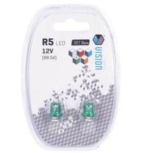 Bulb VISION T5 BAX B8.5d 12V 1x 5050 SMD LED, green, 2 pcs - Image 3