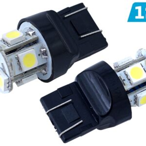 Bulb VISION W21 / 5W (T20q) 12V 8x 5050 SMD LED, white, 2 pcs