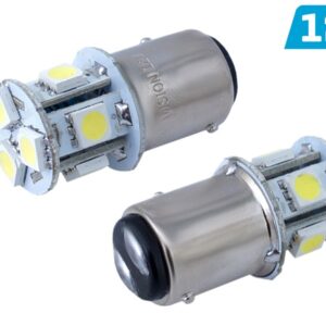 Bulb VISION P21 / 5W BAY15d 12V 8x 5050 SMD LED, white, 2 pcs