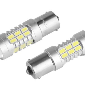 Bulb VISION P21W BA15s 12/24V 27x 5730 SMD LED, with lens, CANBUS, white, 2 pcs - Image 2