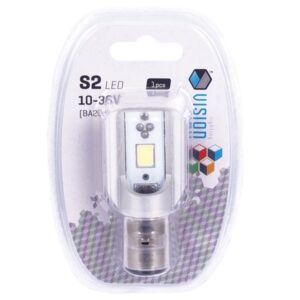 Bulb VISION S2 (BA20d) 10-36V 6W 2x COB LED, Cool White 6000K, 1 pc - Image 2