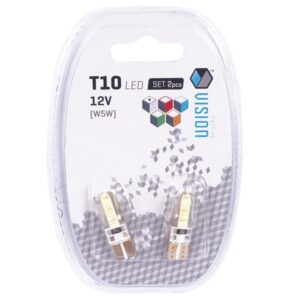Bulb VISION W5W (T10) 12V 2x COB LED, white, silicone housing, 2 pcs - Image 3
