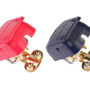 Self-locking battery clamps with covers, brass, max 800A - Image 3