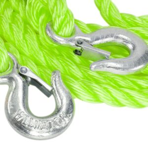 Vilkimo virvė PGW up to 2000 kg, braided with hooks, 4 m, Heavy Duty - Image 3