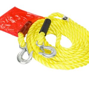 Vilkimo virvė PGW up to 3000 kg, braided with hooks, 4 m, Heavy Duty - Image 2
