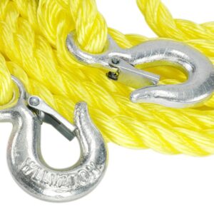 Vilkimo virvė PGW up to 3000 kg, braided with hooks, 4 m, Heavy Duty - Image 3